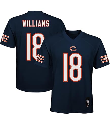 Caleb Williams #18 Chicago Football T-Shirt Cotton Jersey (Small